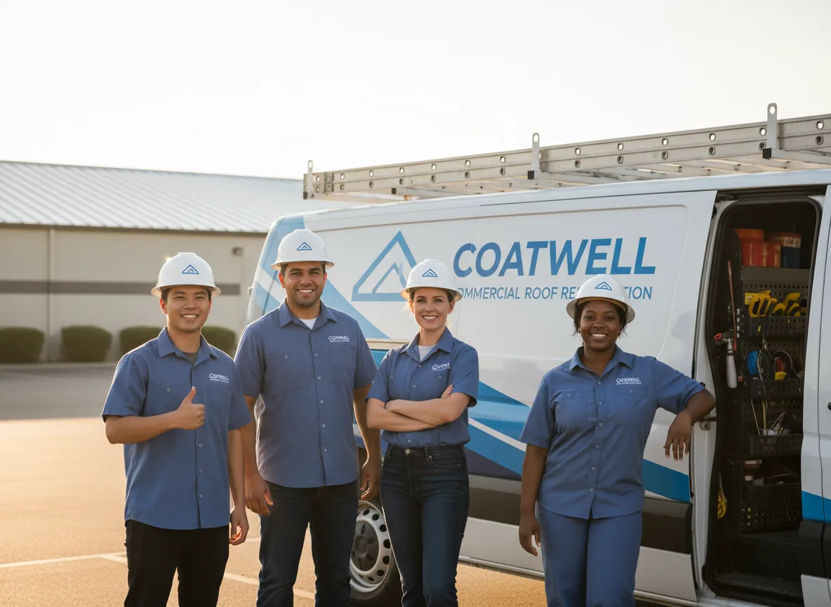 Commercial roof coating company in Afton, WI